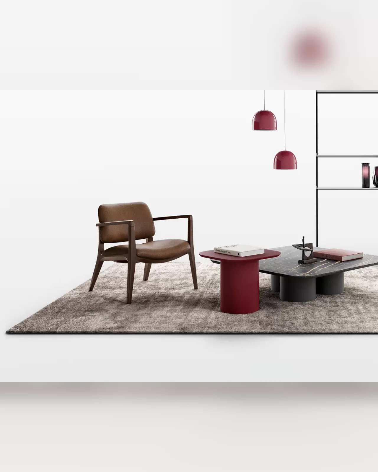 Hull Lounge Armchair, Dall'Agnese armchair made in Italy