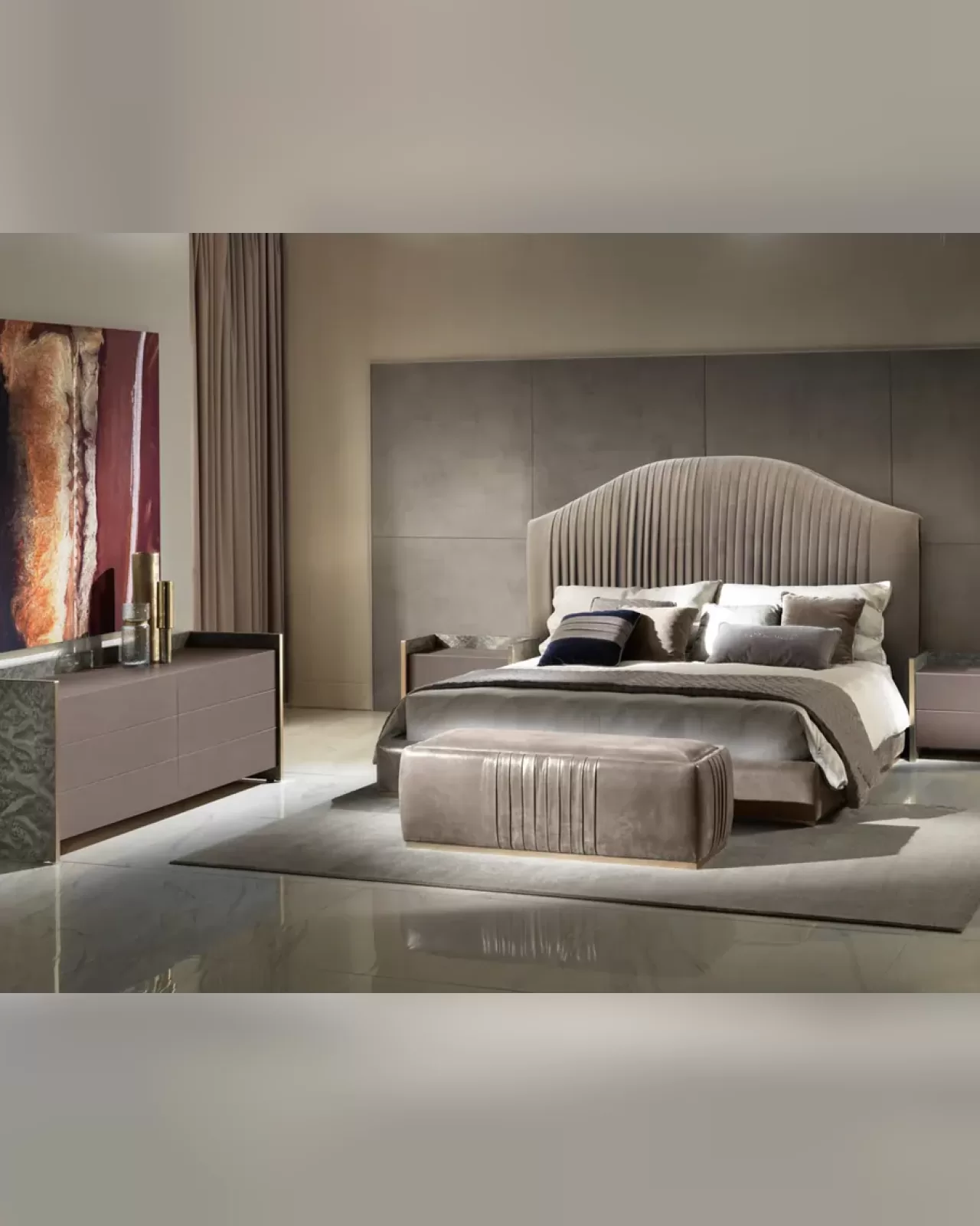 Cobalto Bed, Epoque Exence bedroom furniture