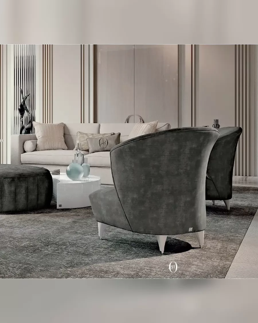 Ellipse Sofa with Straight Arms, Francesco Pasi sofa
