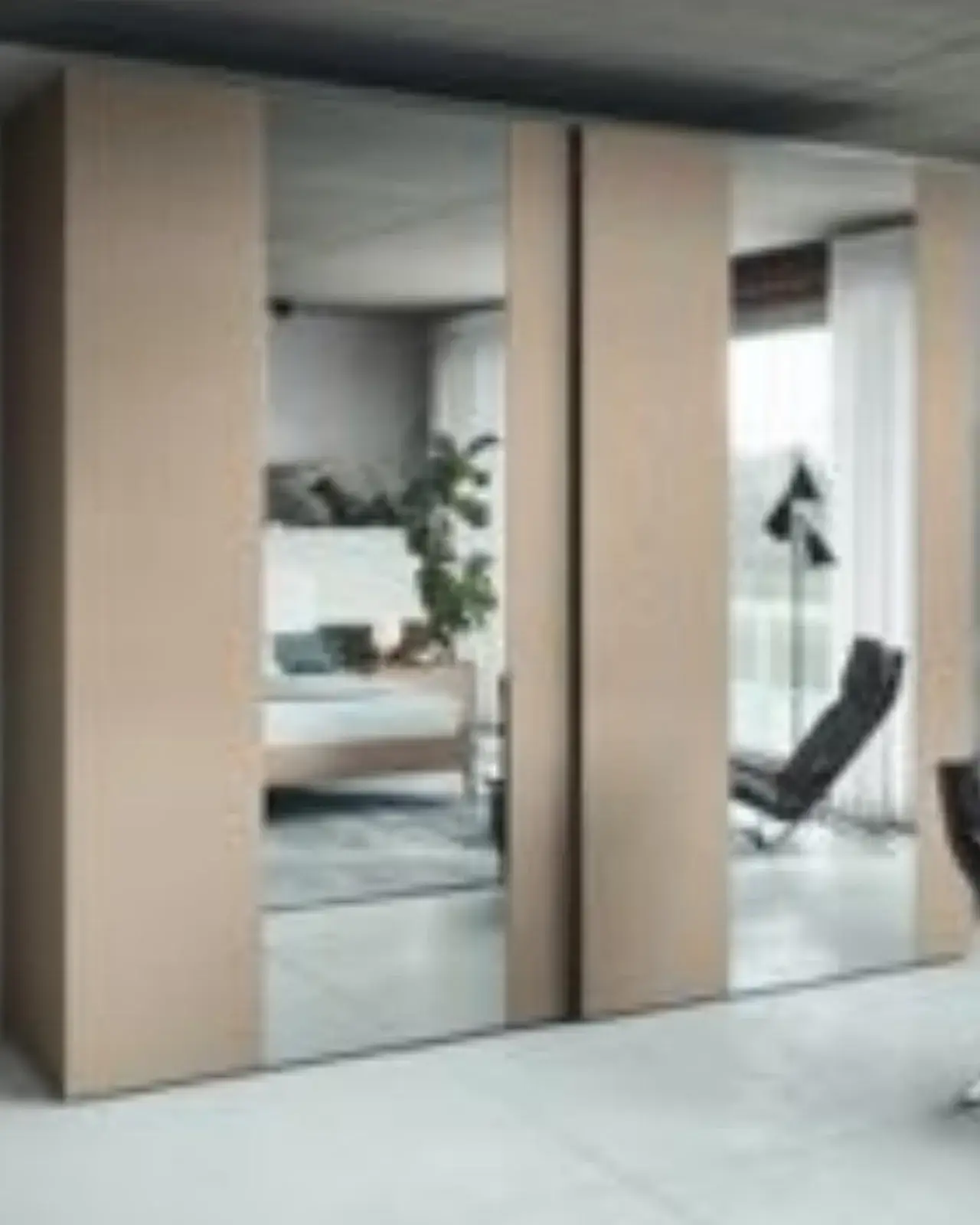 Musa Wardrobe, Vertical Mirror, Francesco Pasi wardrobe