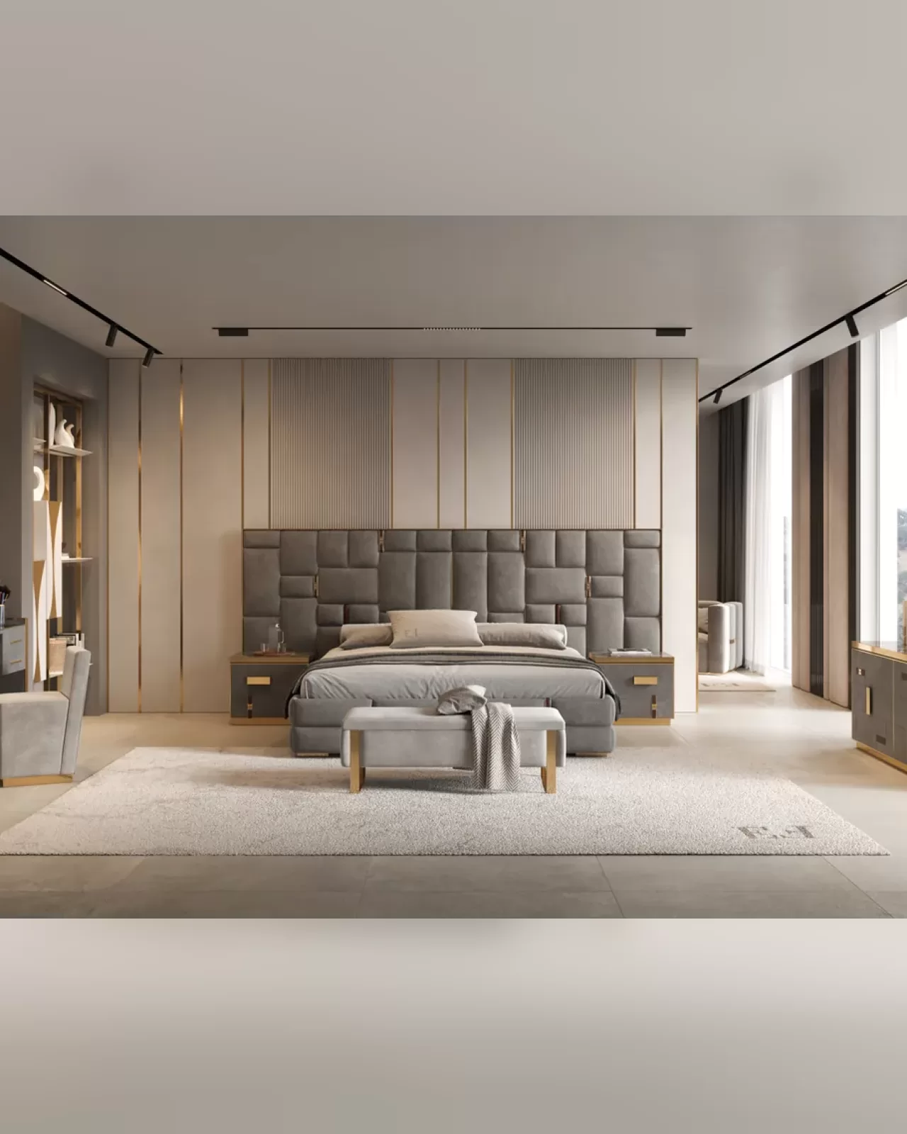Cromo Plus Bed, Exence Expance modern bedroom by Epoque