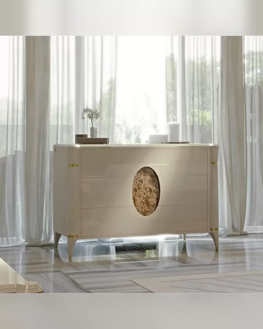 Cassettiera Ellipse di Francesco Pasi, comò moderno