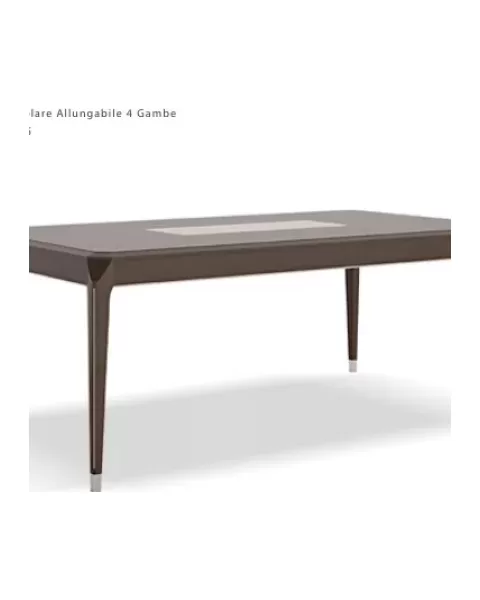 Icon Extendable Rectangular Table by Francesco Pasi, Italian designer dining table