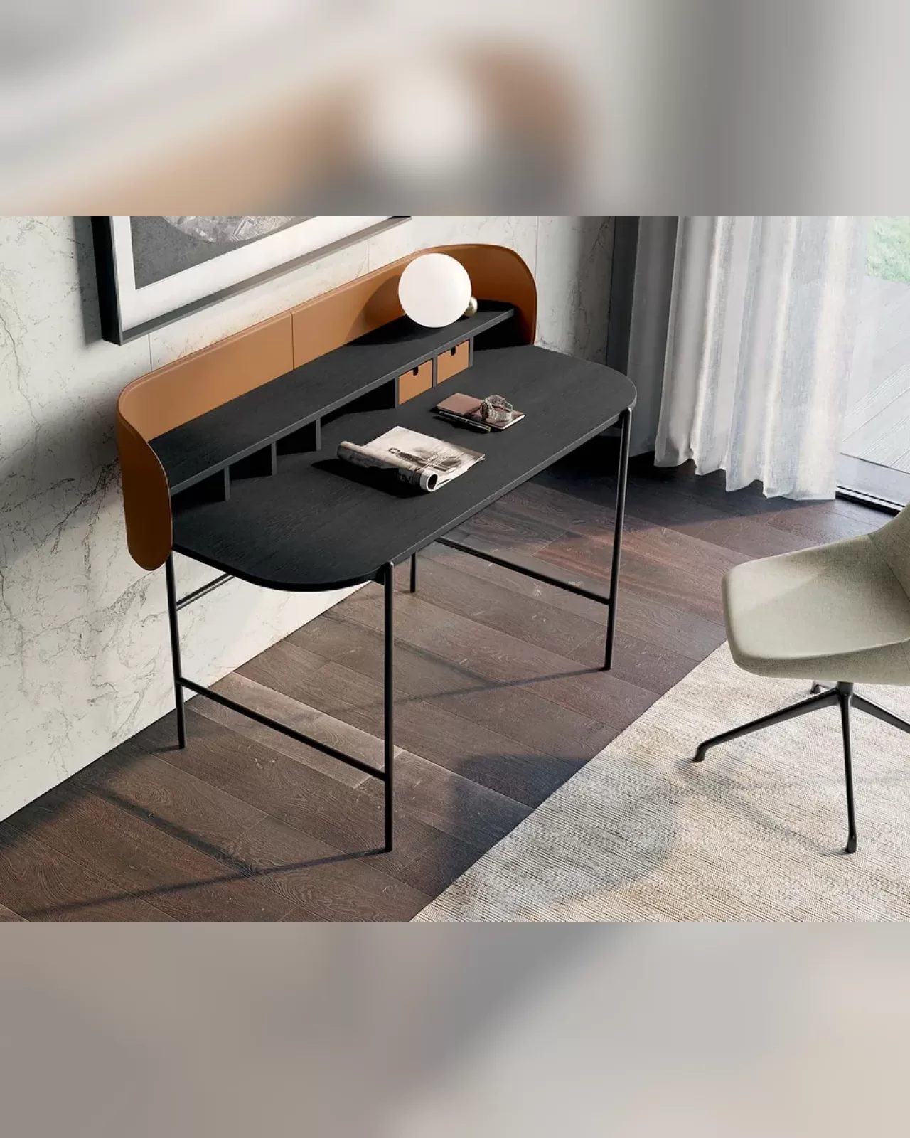 Le Mans Dining Chair by Dall'Agnese, contemporary dining room chair on three bases