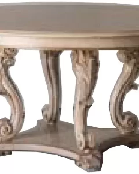 Gran Guardia Round Table with Carved Legs by Francesco Pasi, Italian dining table