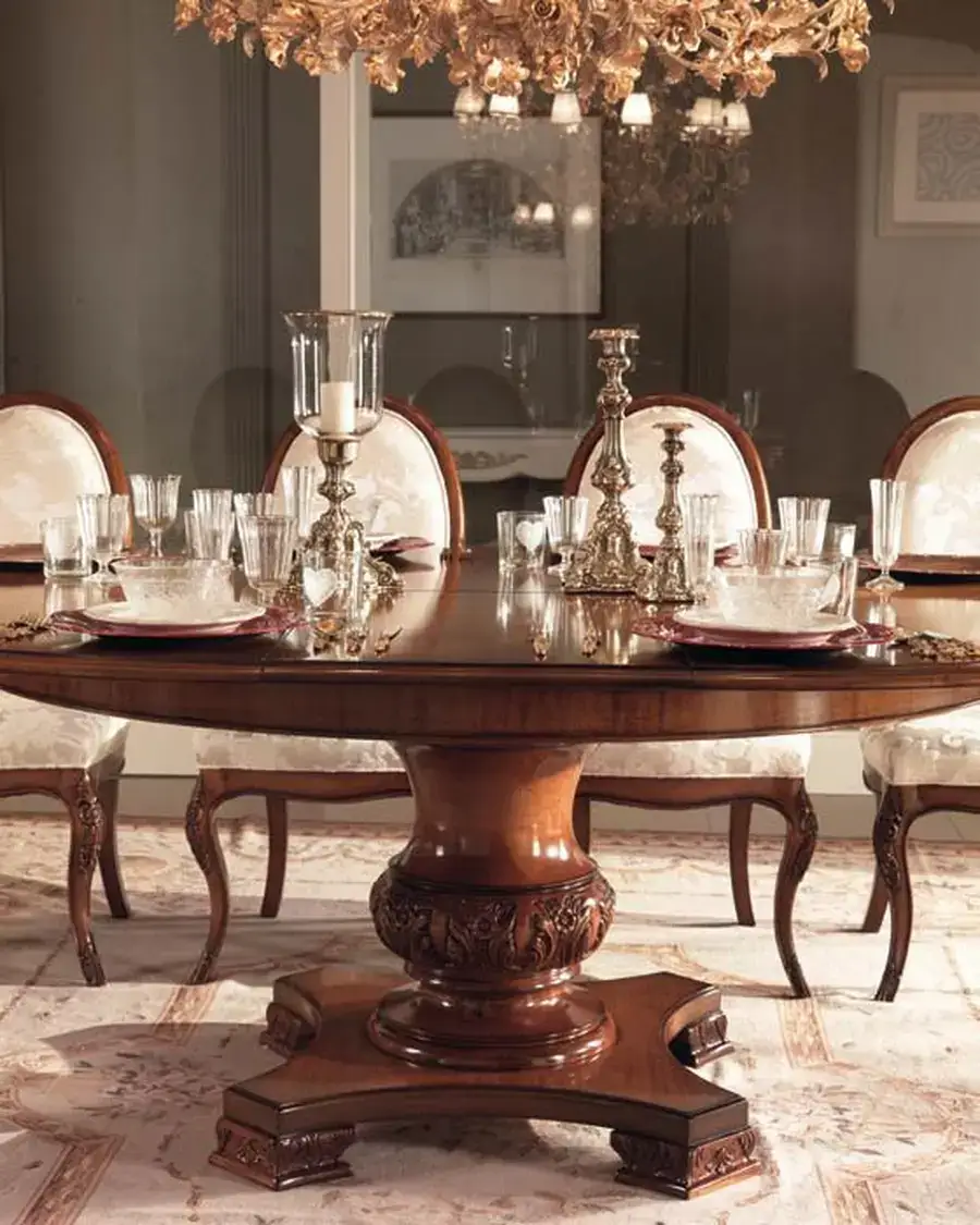 Gran Guardia Dining Chair 2009 by Francesco Pasi, oval-back chair for a wood dining table
