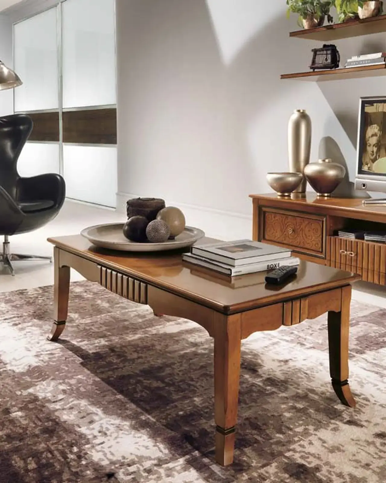 New Deco Rectangular Coffee Table by Francesco Pasi, classic coffee table