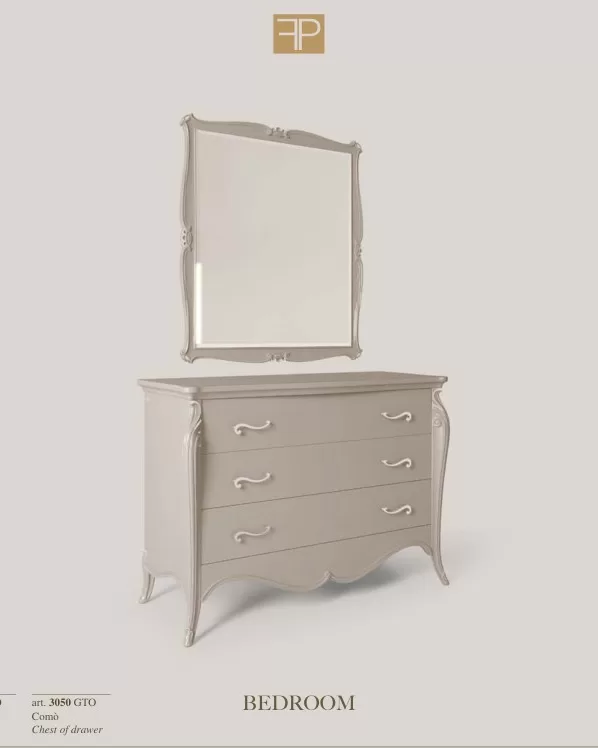 Opera Rectangular Mirror by Francesco Pasi, luxury Italian mirror