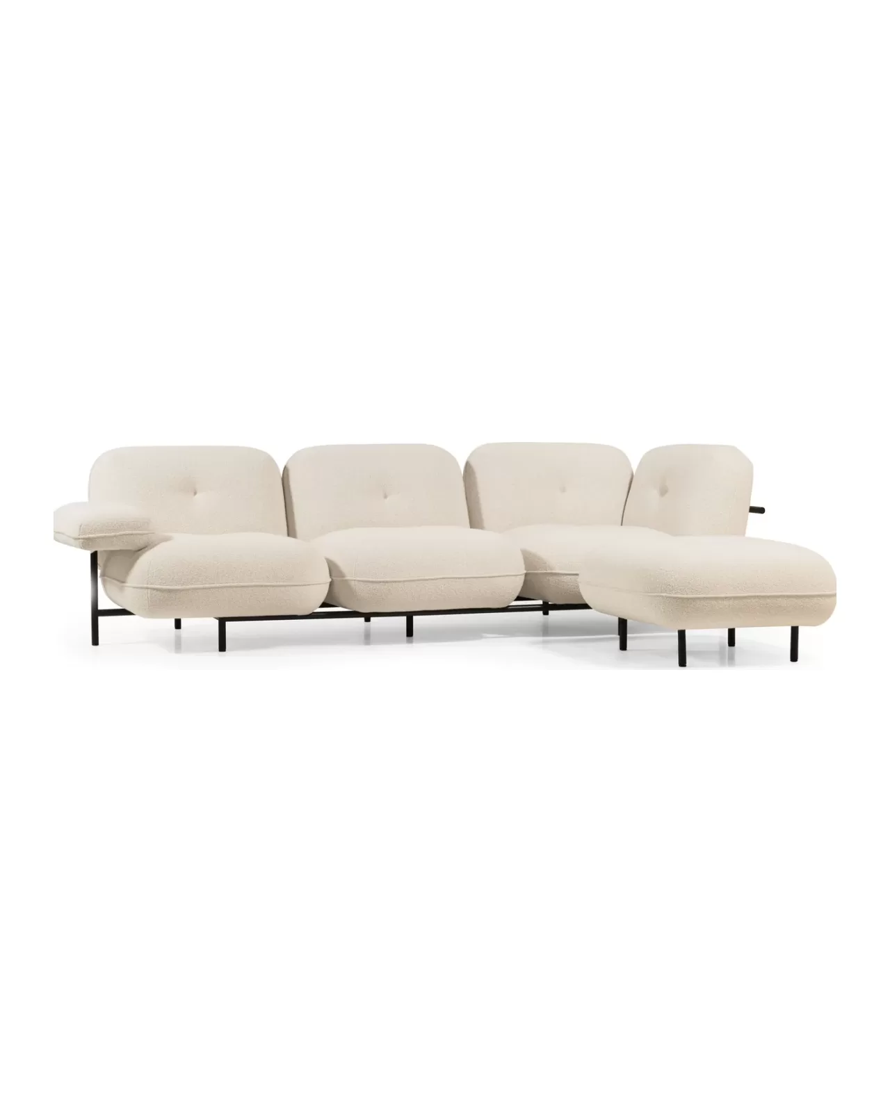 Cloud Modular Sofa by Cantori, Italian leather sofa, made to order in Italy