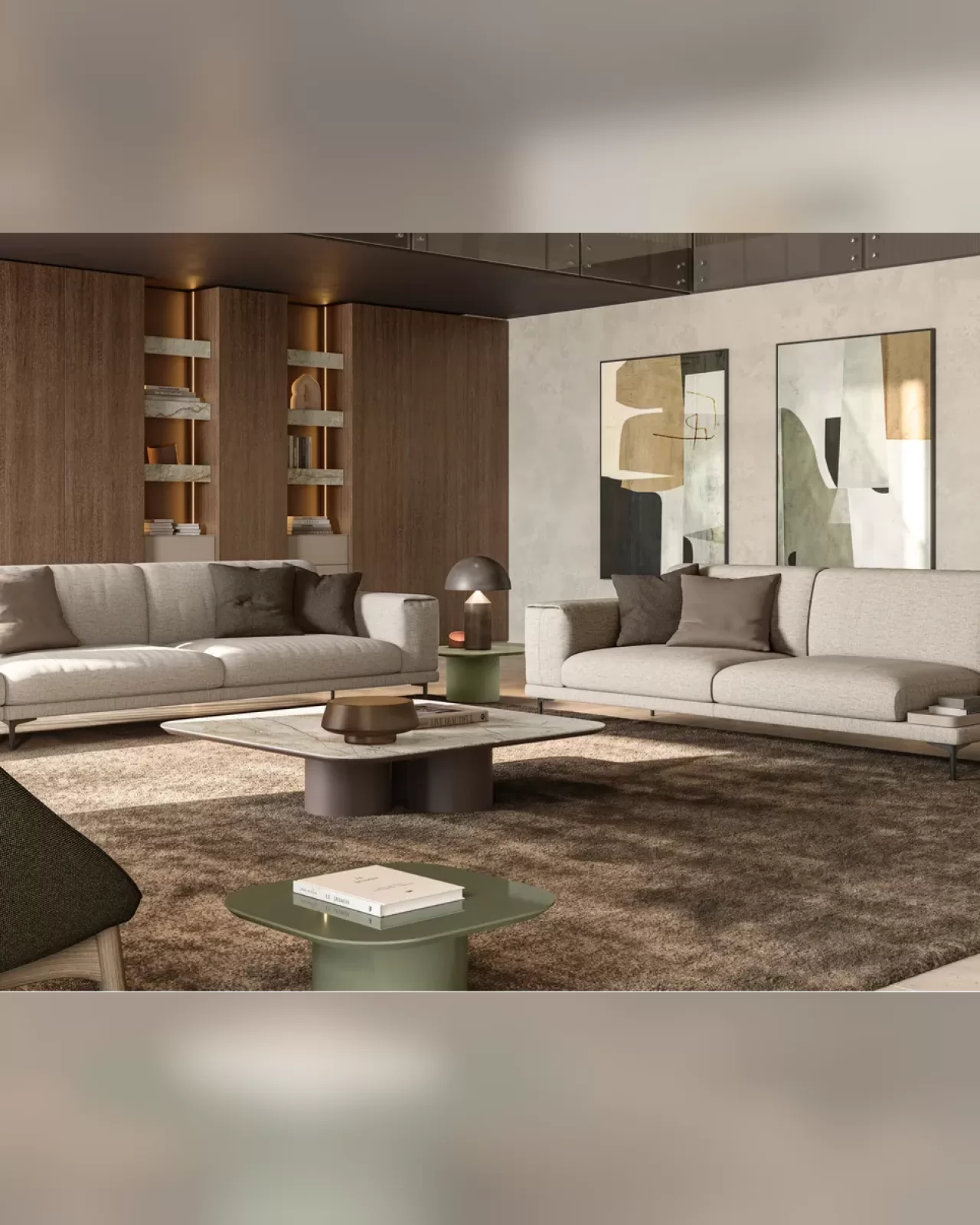 Poldo Sofa by Dall'Agnese, luxury leather sofa, made to order in Italy