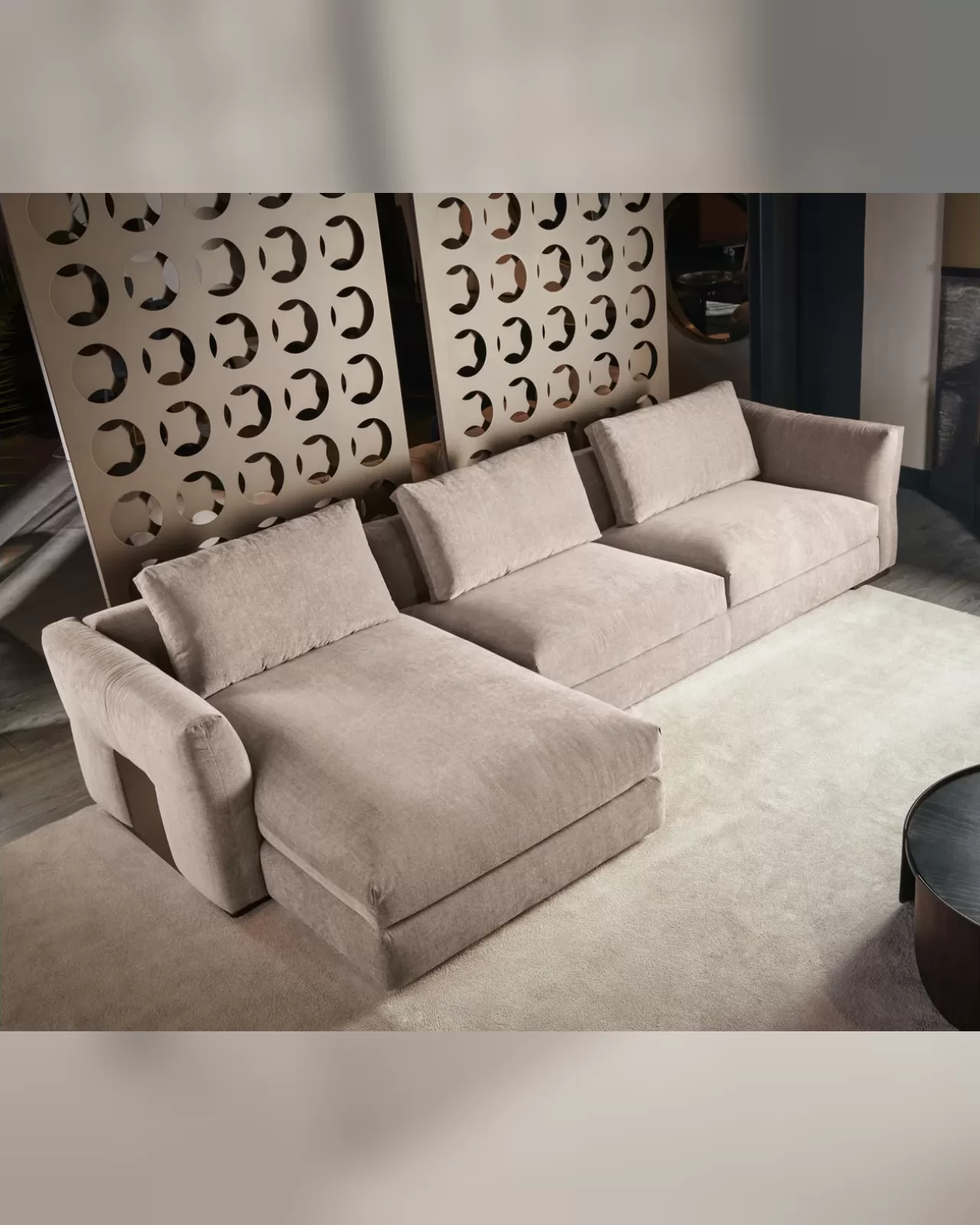 Montecarlo Angular Sofa by Cantori, modern sofa, made to order in Italy