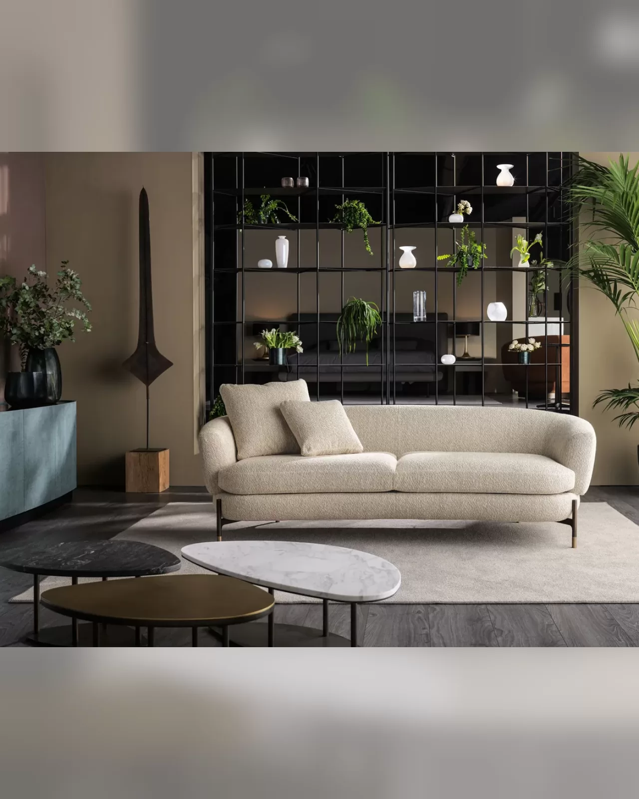 Miami Sofa by Cantori, to pair with a sectional couch, made to order in Italy