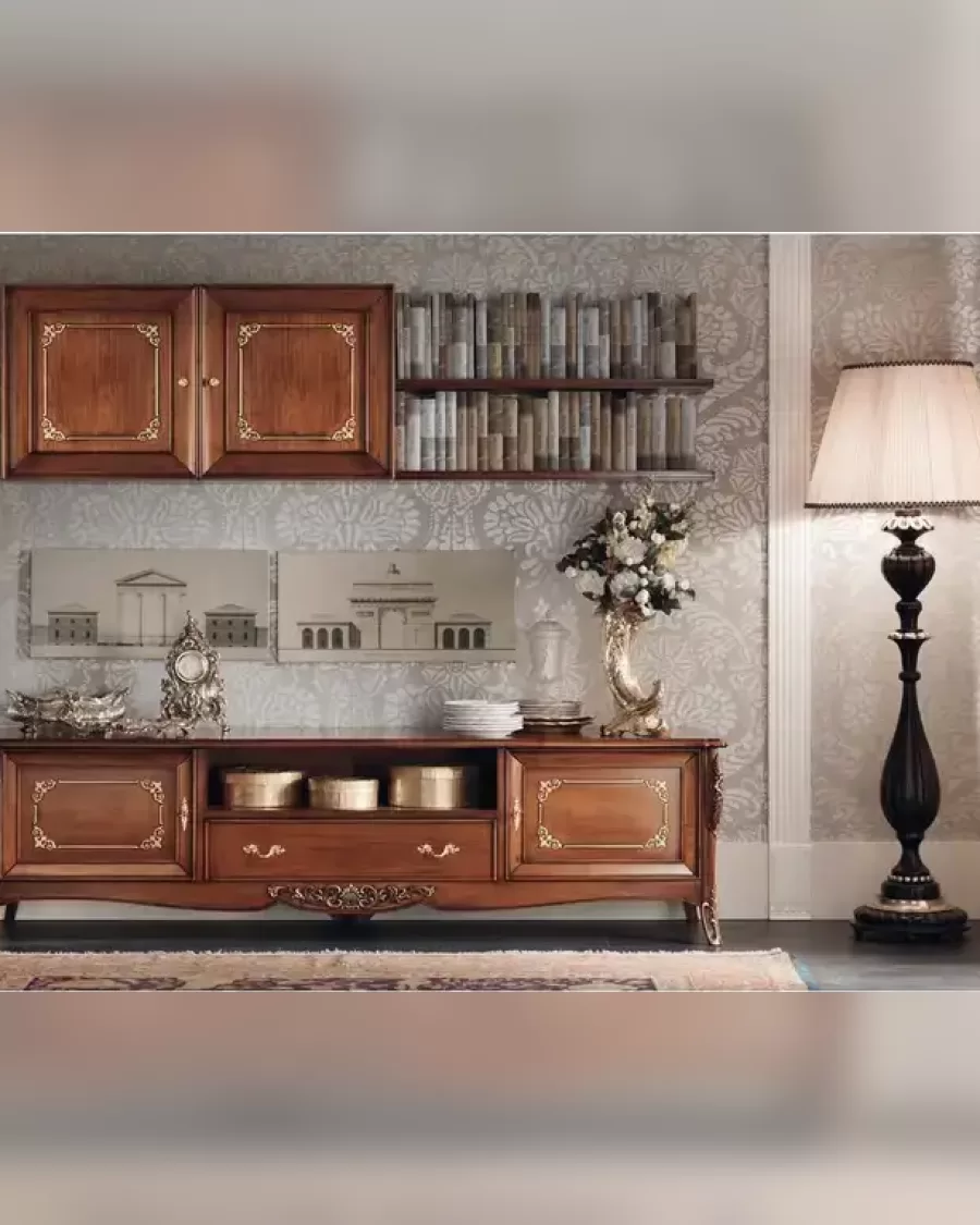 Gran Guardia Wall Unit 2043 by Francesco Pasi, classic high-end living room set