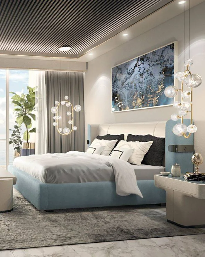 Letto Mi di Longhi, letto imbottito di lusso