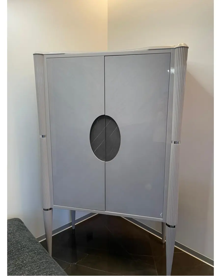Ellipse bar cabinet by Francesco Pasi, luxury dining room furniture