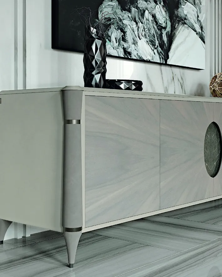 Ellipse Sideboard with Marble Oval, image 3 of 3, by Francesco Pasi