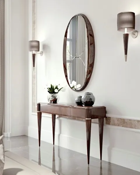 Ellipse living room by Francesco Pasi, Display Cabinets, made to order in Italy