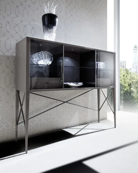 Vision display cabinet by Giorgio Collection, luxury living room
