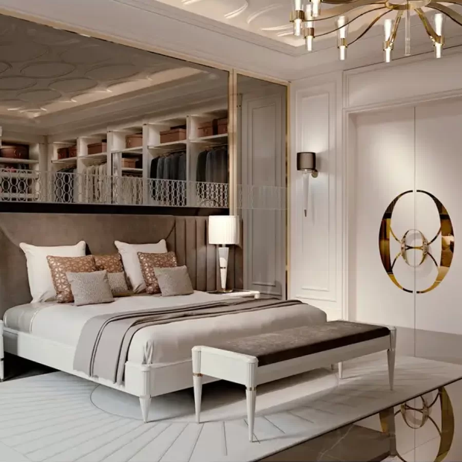 Ellipse Bed with Side Panels by Francesco Pasi, designer bed, for a 180 x 200 cm mattress