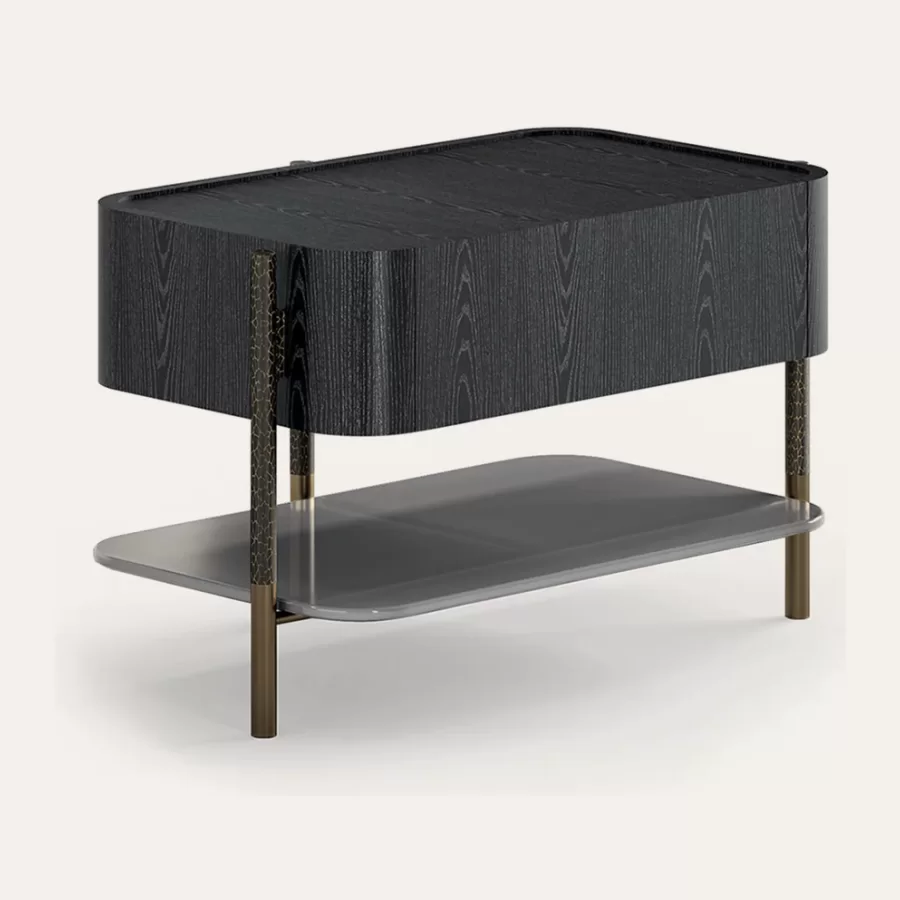 Shanghai Bedside Table by Cantori, nightstand, modern bedside table, 65 cm wide