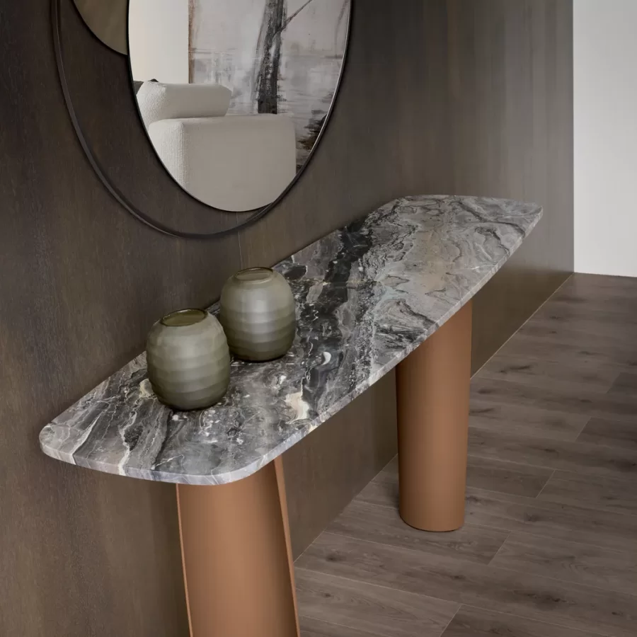 Ulisse Console Table by Cantori, marble console table, 180 cm wide