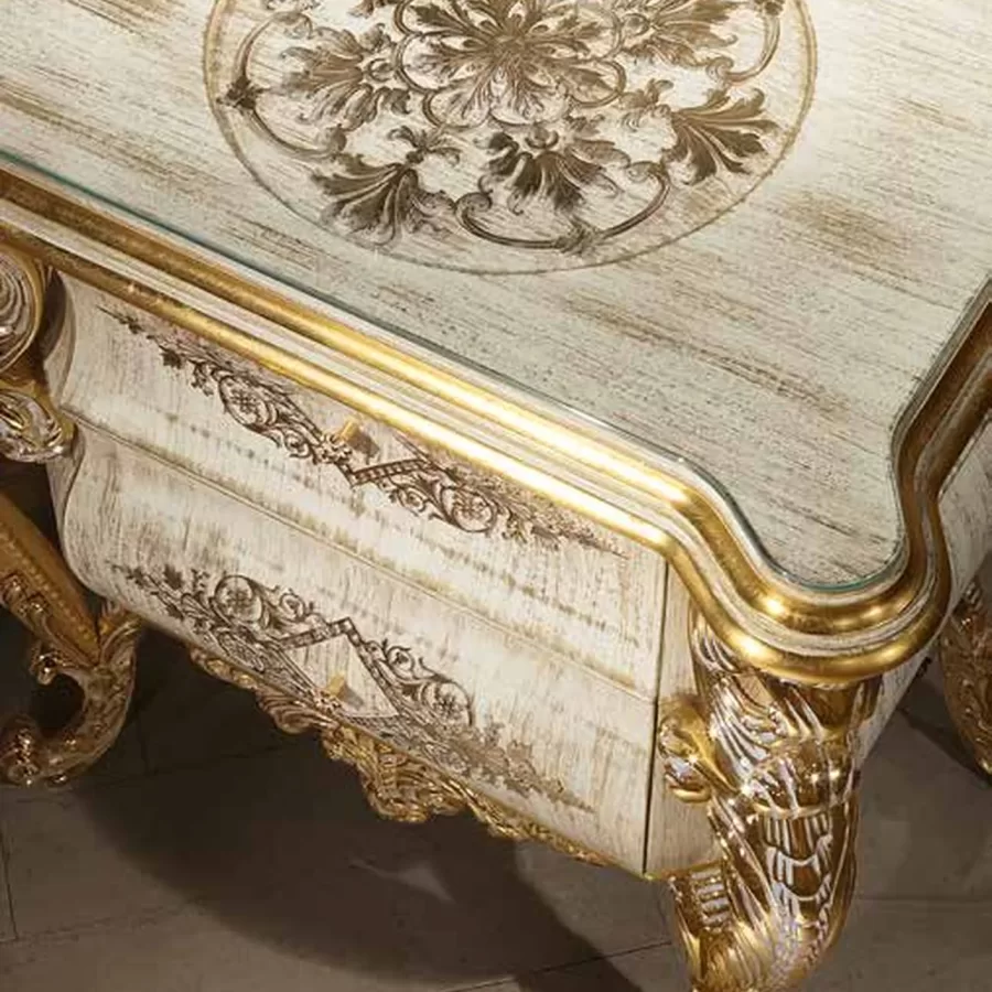 Aida Bedside Table AD002, Cappelletti Aida collection, classic Italian bedside table product view, photo 1 of 4