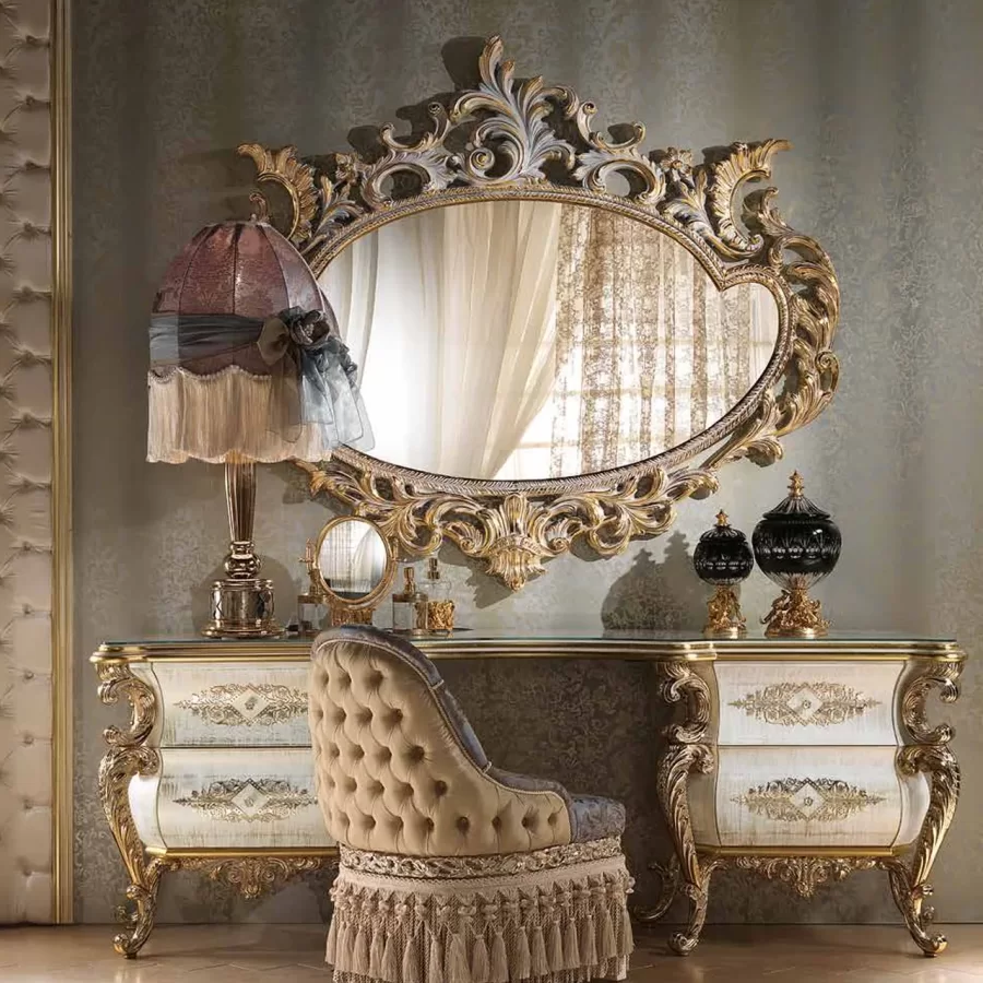 Aida Dressing Table AD003 by Cappelletti, luxury bedroom furniture