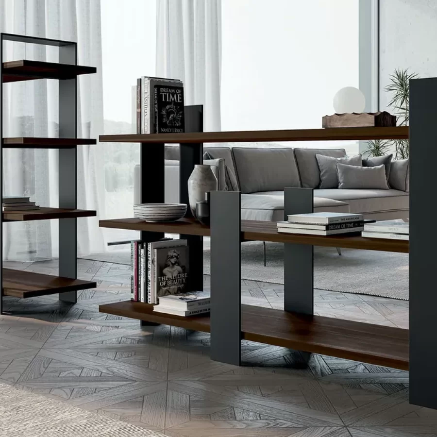 Kyoto Bookcase by Dall'Agnese, made to order in Italy, bookcase, 126 to 190 cm wide