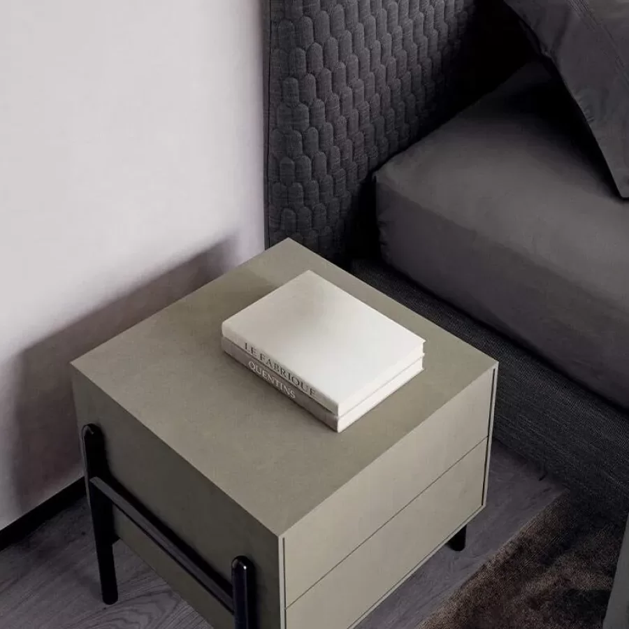 Supernova Nightstand by Dall'Agnese, bedside table, nightstand with drawers, 50 to 80 cm wide