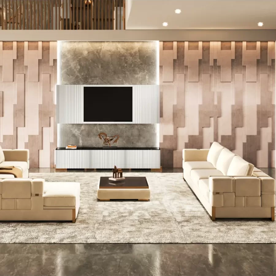 Cromo Plus Sofa by Epoque, Italian furniture company for the living room, corner sofa