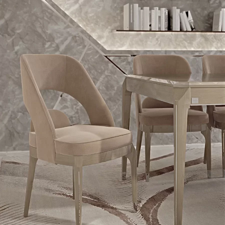 Icon Dining Chair by Francesco Pasi, upholstered dining chair, 52 cm wide