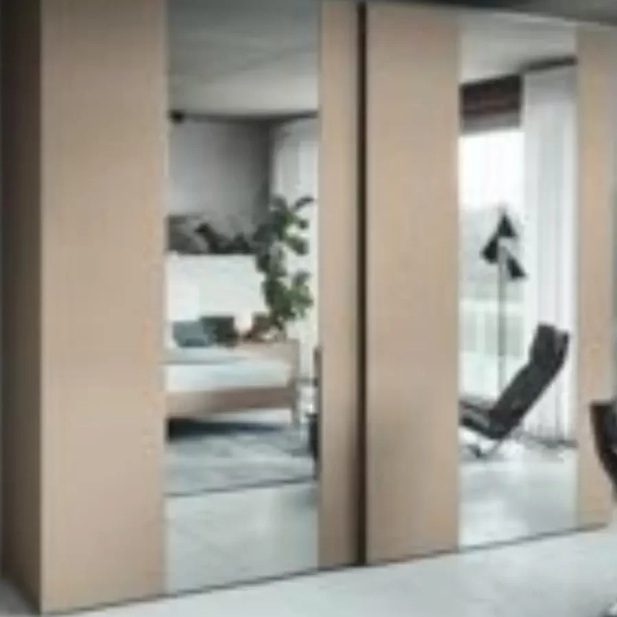 Musa Wardrobe, Vertical Mirror by Francesco Pasi, for high quality bedroom sets