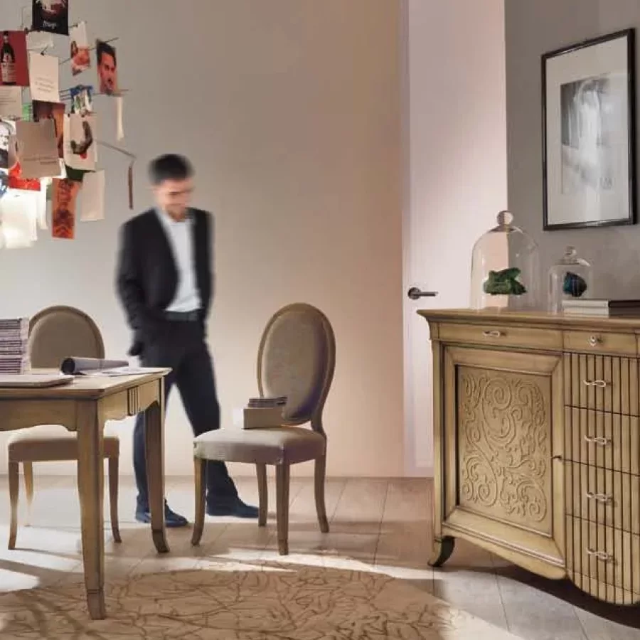 New Deco Oval Chair by Francesco Pasi, traditional dining chair, 51 cm wide
