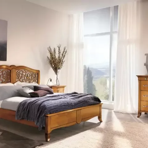 New Deco Nightstand, Natural Facade
