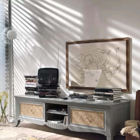 New Deco TV Base with Central Door