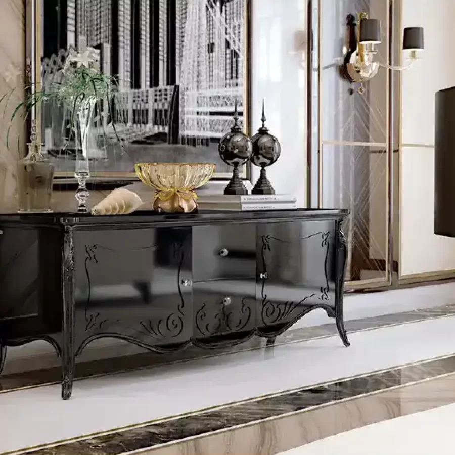 Opera TV Stand 3031 by Francesco Pasi, luxury TV unit, 195 cm wide