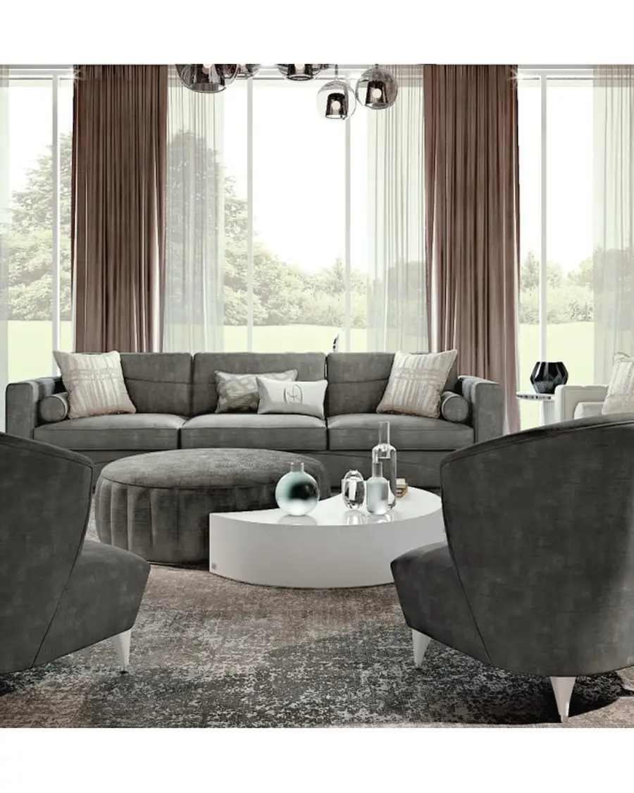 Ellipse large round pouf, Francesco Pasi, supplementary photo, photo 7 of 8