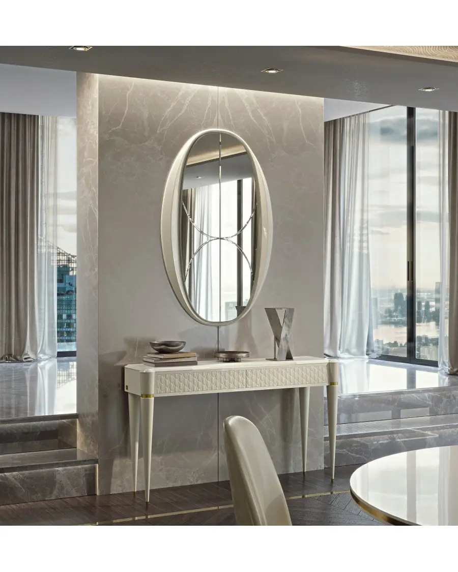 Ellipse Oval Mirror by Francesco Pasi, Italian furniture manufacturer for the bedroom