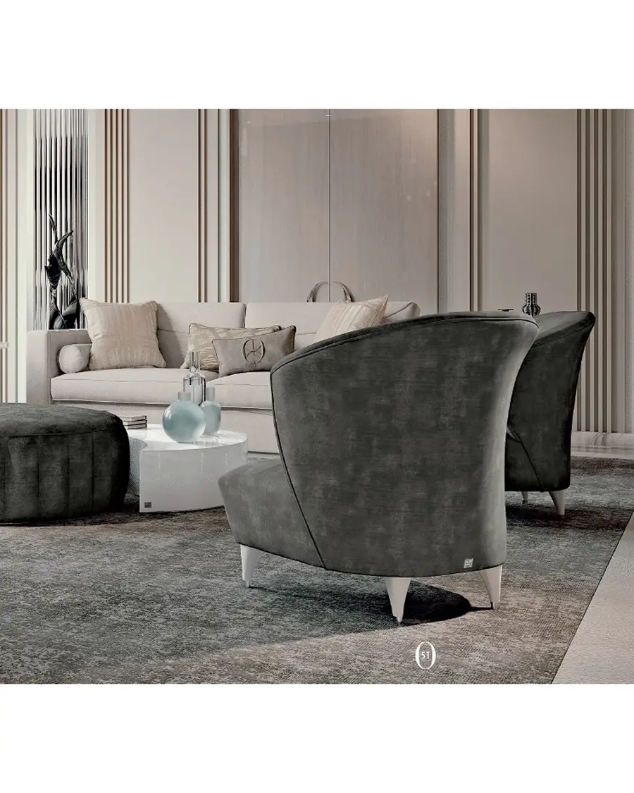 Ellipse Sofa with Straight Arms by Francesco Pasi, Italian furniture manufacturer for the living room, in leather