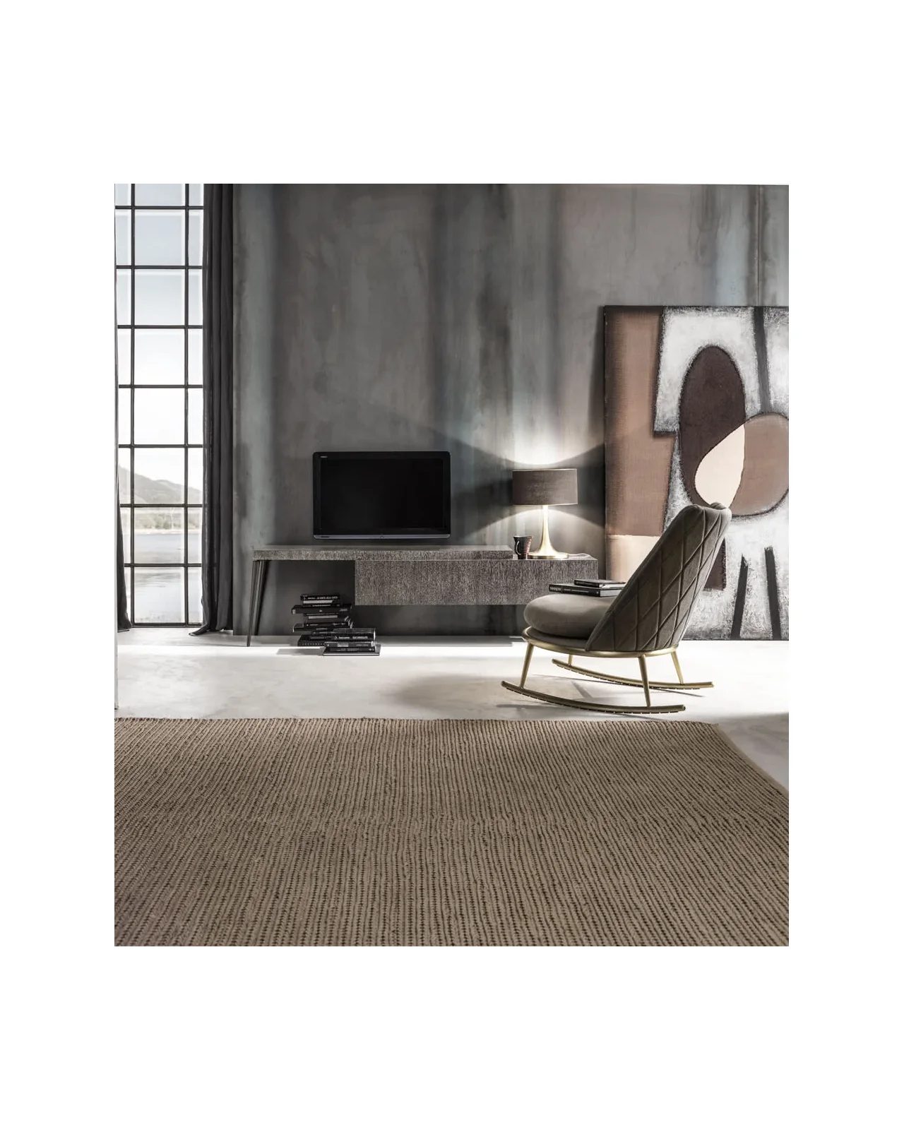 Aurora rocking chair by Cantori, in an interior setting, photo 3 of 4