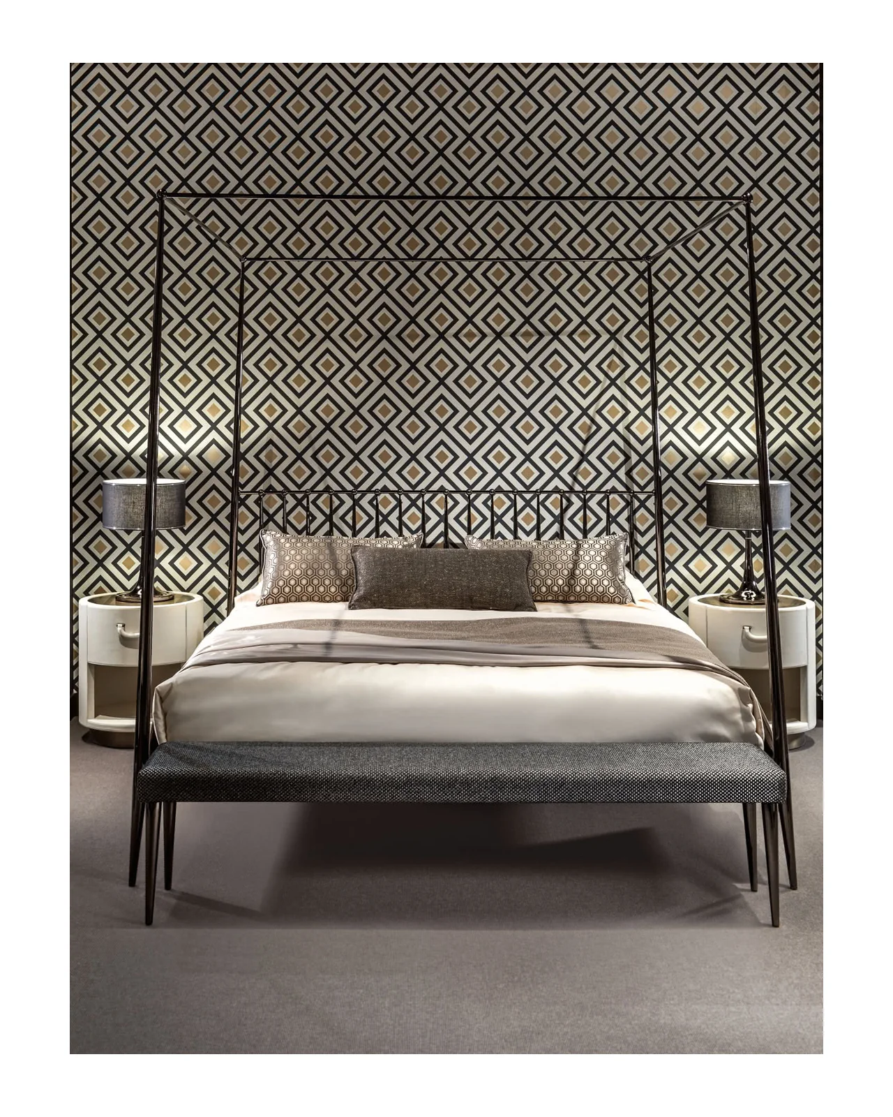 Coco bench by Cantori, in an interior setting, photo 5 of 5, Nobili Design catalog