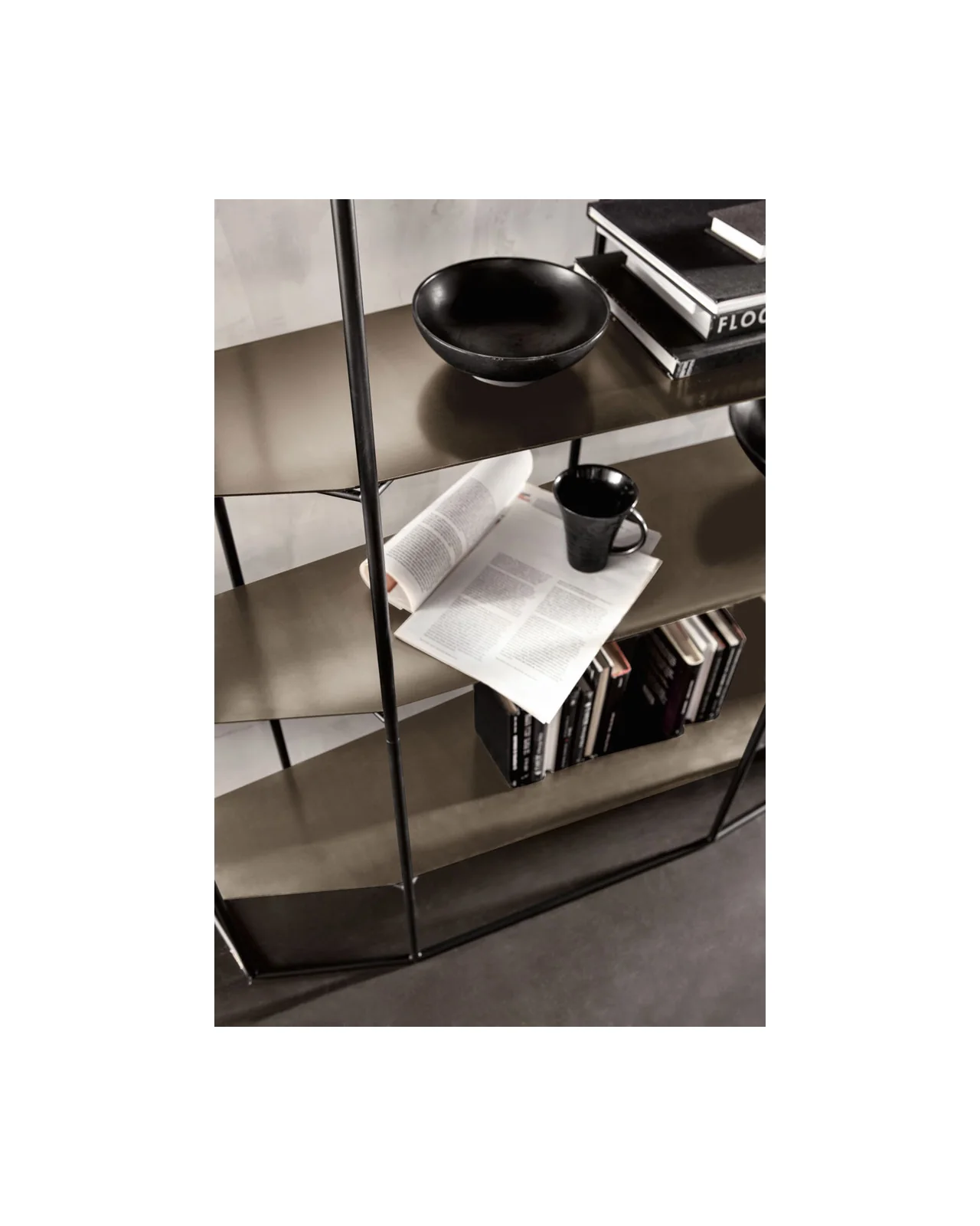 Diadema bookcase by Cantori, in an interior setting, photo 5 of 7