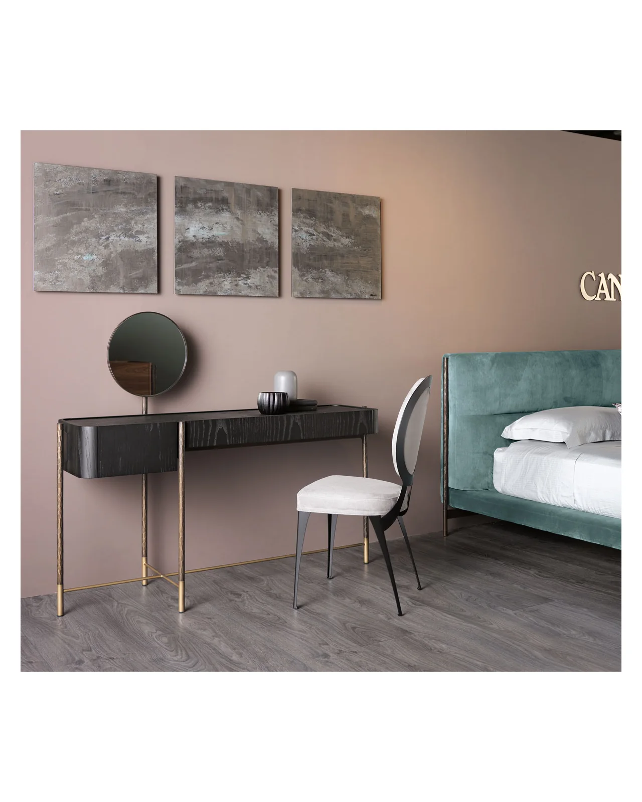 Miss Padded Backrest dining chair by Cantori, in an interior setting, photo 5 of 6