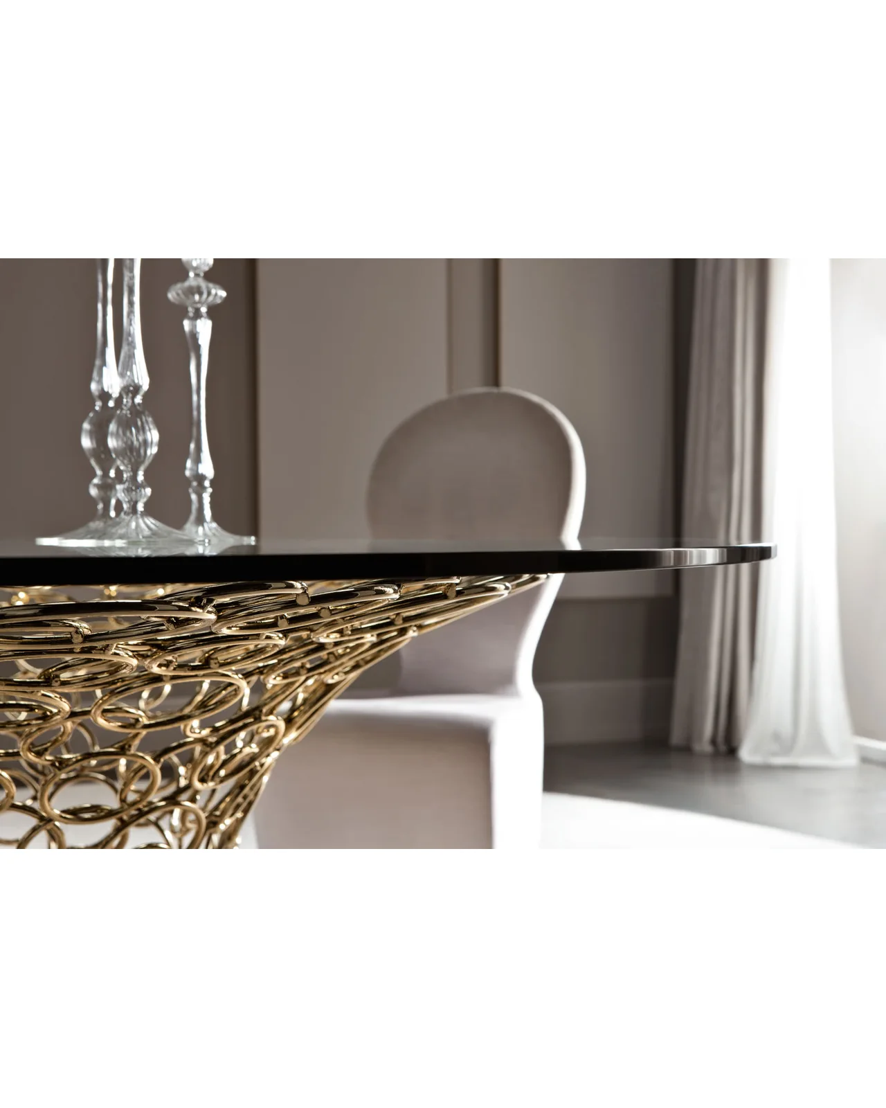 Mondrian Art Form dining table by Cantori, in an interior setting, photo 7 of 10