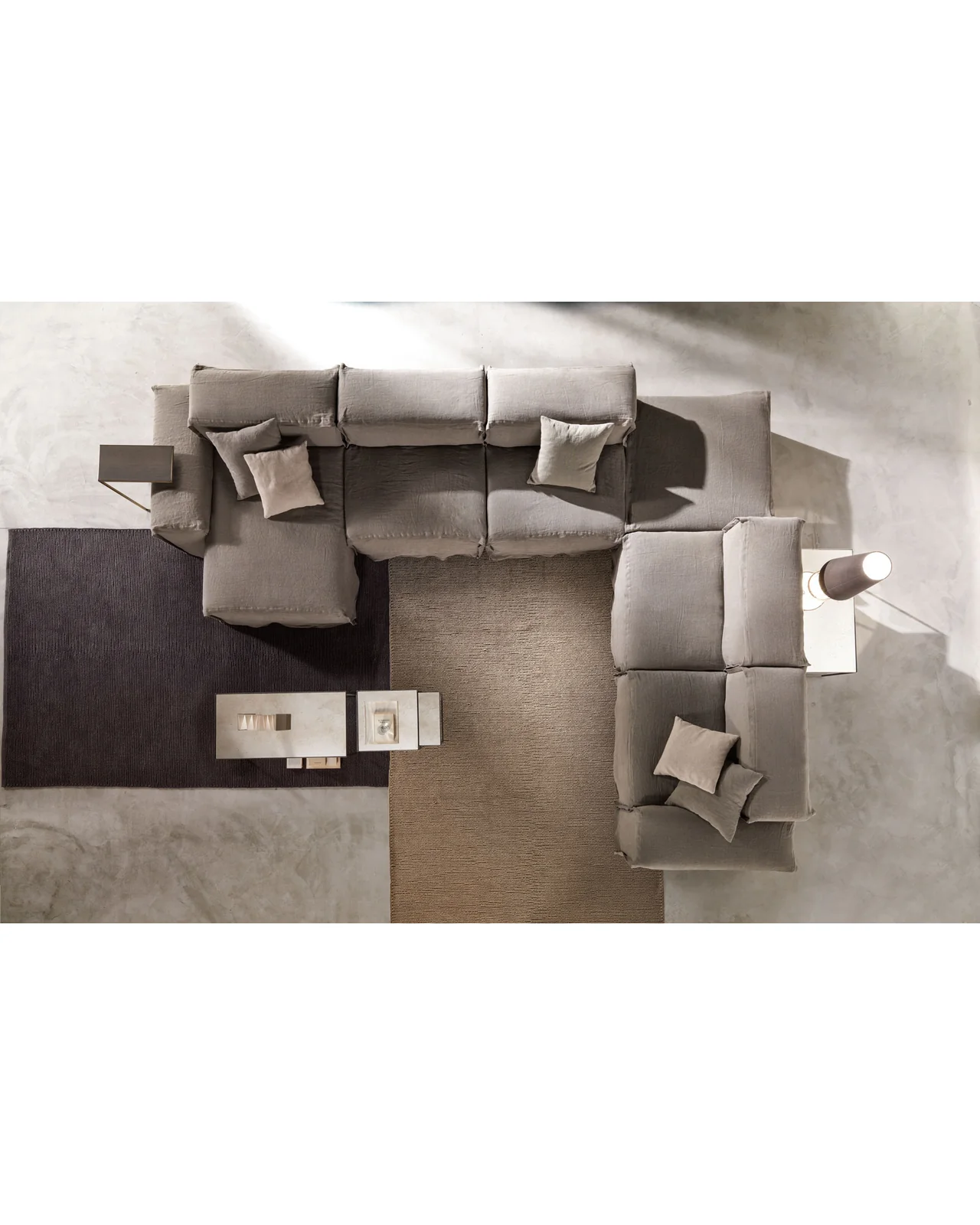 Narciso sofa side tables by Cantori, in an interior setting, photo 2 of 2
