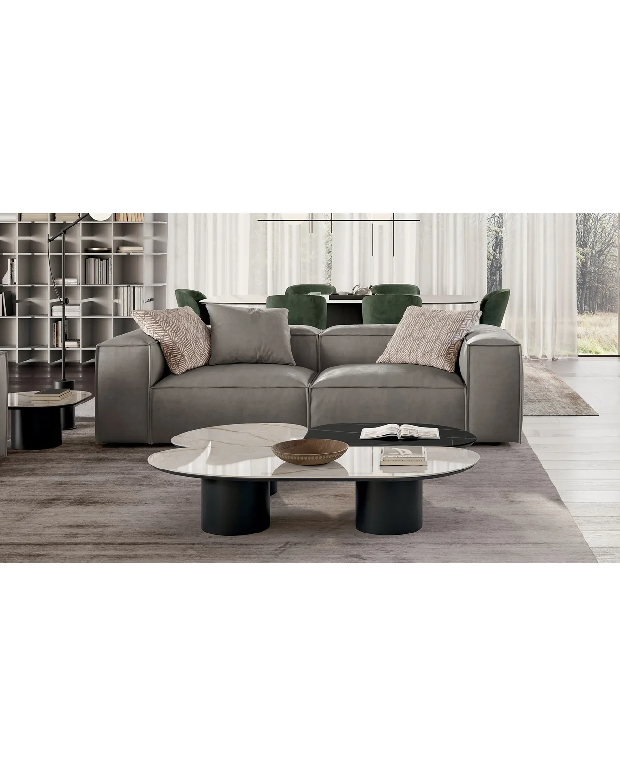 Atollo coffee table by Dall'Agnese, in an interior setting, photo 2 of 6
