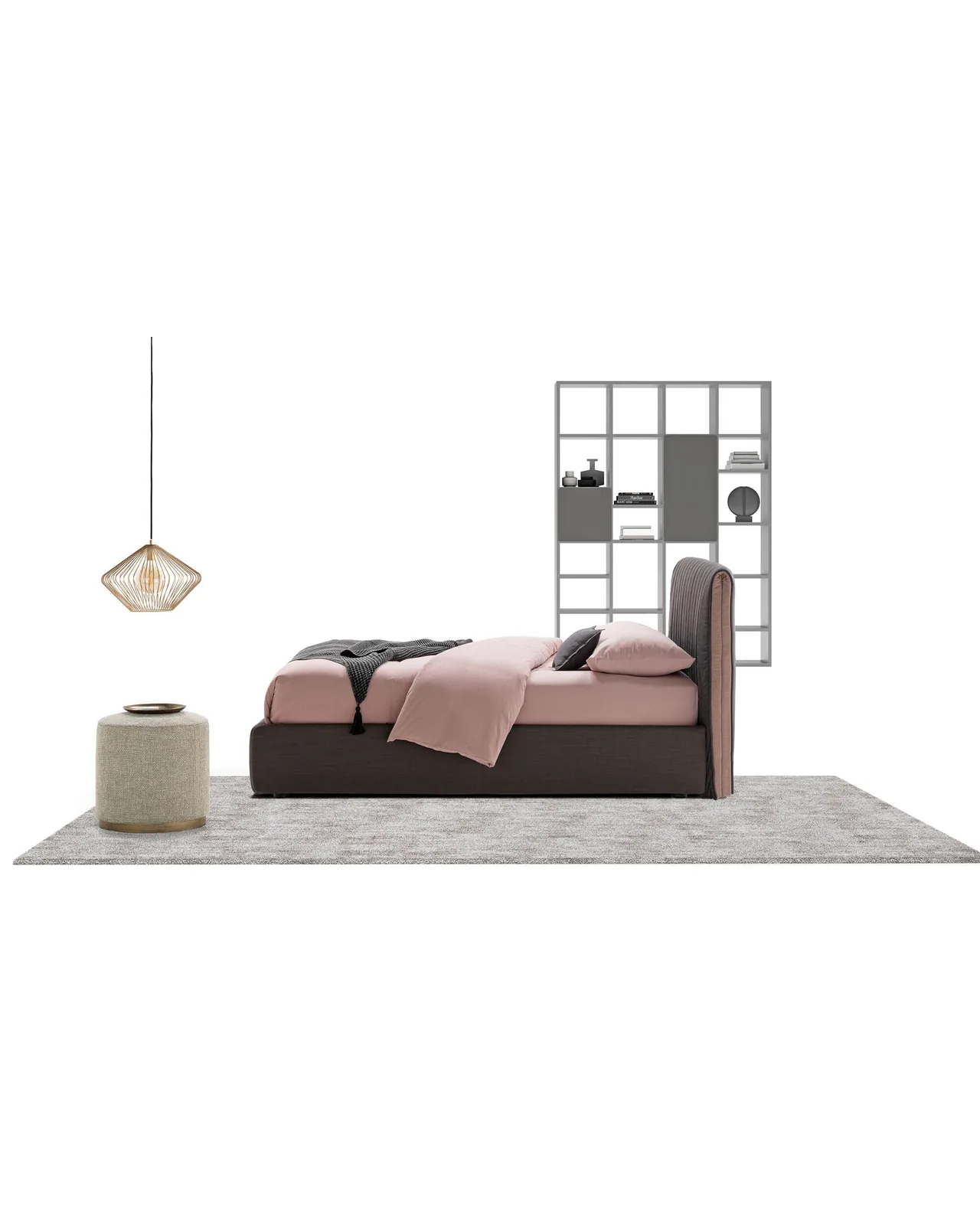 Letto Goose di Dall'Agnese, vista in studio, foto 1 di 5, catalogo Nobili Design