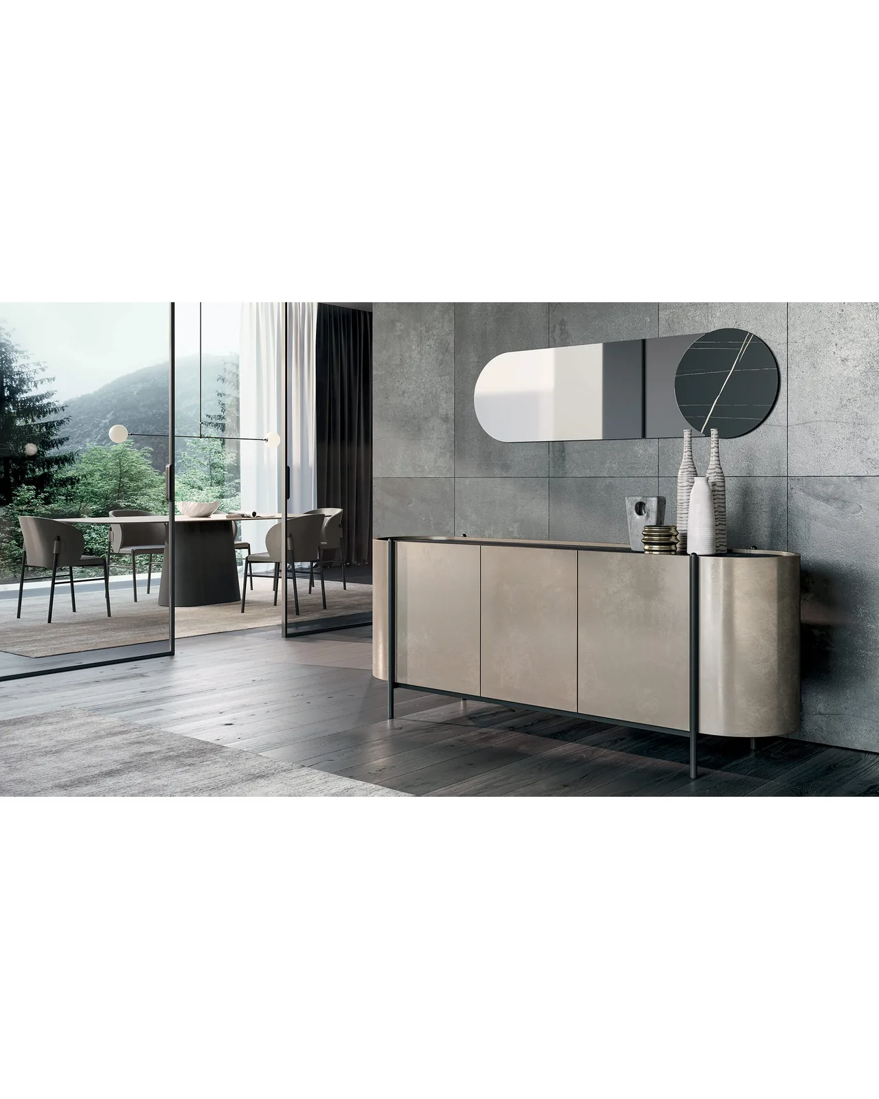Specchio Juno di Dall'Agnese, in ambiente, foto 2 di 4, catalogo Nobili Design