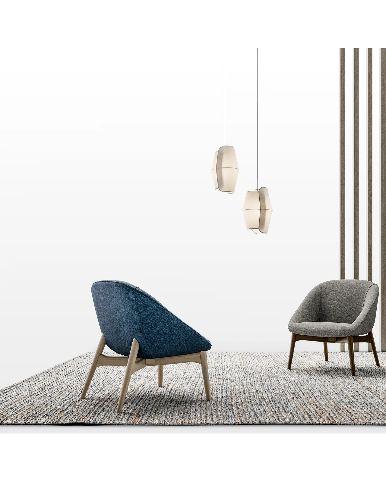 Poltrona lounge Le Mans di Dall'Agnese, vista in studio, foto 1 di 3, catalogo Nobili Design