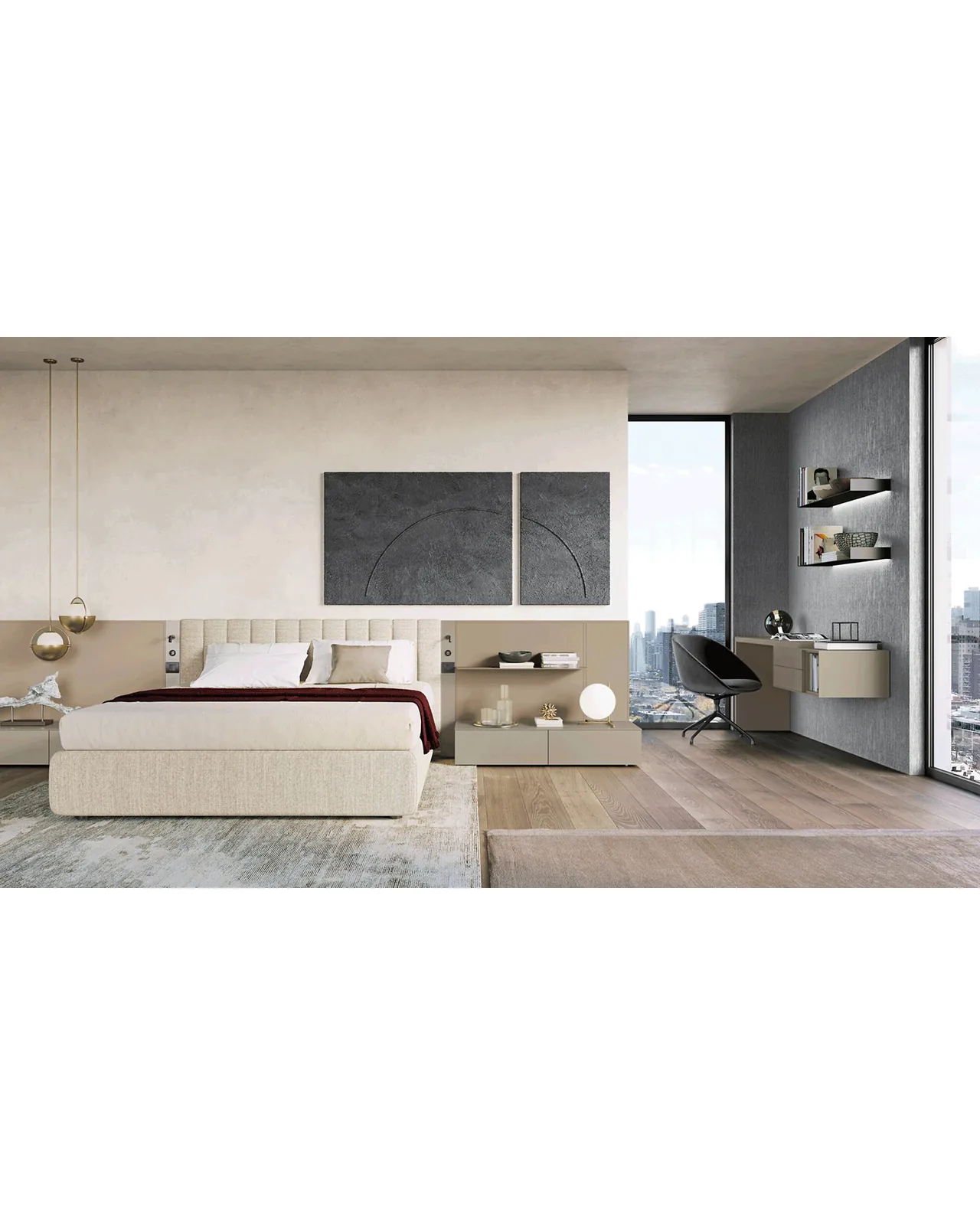 Scrivania Modula di Dall'Agnese, ambientata, foto 2 di 10, catalogo Nobili Design